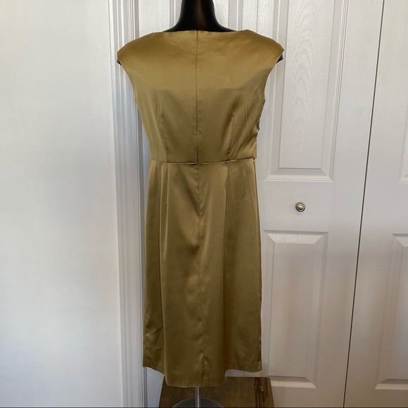 Donna Ricco NY Lord & Taylor Midas Dress Women’s Size 4 Gold - Picture 2 of 10